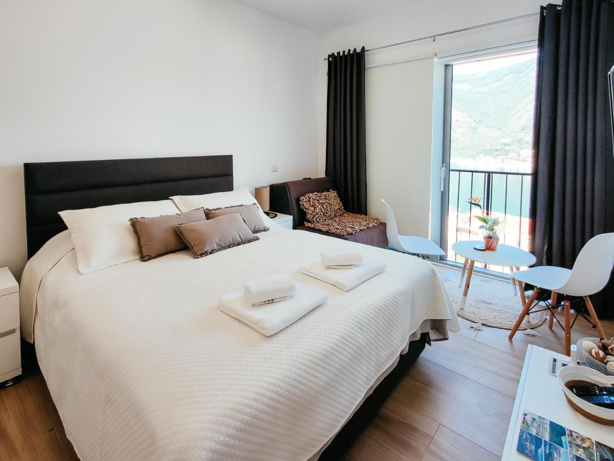 Brand New Studio With Panorama View Kotor Eksteriør bilde